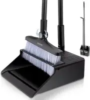 Broom and Dustpan Set Upgrade 50 Long Handle Broom with Stand Up Dustpan Com
