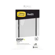 OtterBox Samsung Galaxy S23 React Series Case - Black Crystal (Clear/Black) (77-91311)
