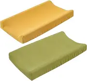 GREENADSCAPE Soft Baby Changing Table Pad Covers Reusable Washable Change Pad Sheets