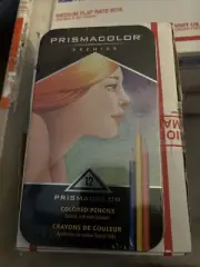 Prismacolor Premier Colored Pencils 12 Colors Tin Container NIB
