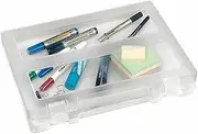 Marbig Plastic Case A4 with Handle, Clear