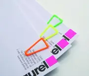 Laurel Paperclips Plastic Non-magnetising 25mm Assorted Colours Ref 126011399 [P