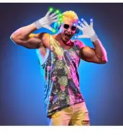 Flash LED Light Up Gloves Flashing Finger Rave Party Doof Glow In the Dark Adult