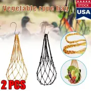 2PCS Chicken Vegetable Skewer Bag with Hook Poultry Fruit Rack Chicken Cabbage
