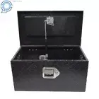 Black/Silver 20"X12"X10" Heavy Duty Truck Tool Box storage w/ Lock & Key
