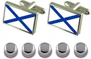 [Select Gifts] Shirt Dress Studs Navy Ensign Militairy Russia Flag Cufflinks