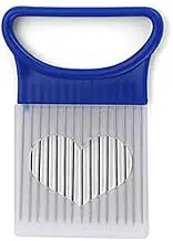 Stainless Steel Plastic Vegetable Slicer Multi-Purpose Onion Cutter Metal Meat Needle Kitchen Accessories Gadgets Tomato Cutter,Blue Onion Slicer
