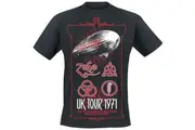 Led Zeppelin - UK Tour '71. Unisex Small T-Shirt - Black