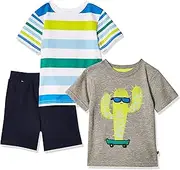 [Cherokee] Toddler Boys' 3 Piece Tee and Short Set