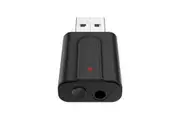 T10 2-in-1 Bluetooth 5.0 Audio Car Receiver Transmitter Dual Signal One-button Switching HiFi Adapter
