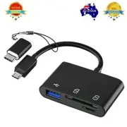 Memory Card Reader, BENFEI 4in1 USB-C to SD Micro SD MS CF Card Reader Adapter