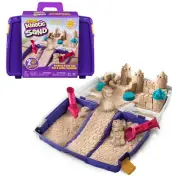 Kinetic Sand, Folding Sand Box with 2lbs Play Sand 7 Molds & Tools, Sensory Toys