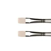 2x Winsor & Newton AWMOC Artisan Long Handle Flat Paint Brush Oil Painting Sz 2