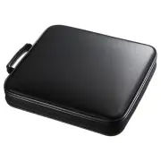 160 Capacity CD Case, Large CD Sleeves, Portable VCD Storage Box, Portable Zi...