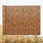 Garden Outdoor Balcony Screens Garden Privacy Fencing Rolls Natural Reed Fencing Rolls Decorative Divider for Deck Yard Pool Pond Balcony Railing(H4*L10ft(122 * 300cm))