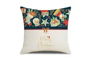 Christmas Pillowcase Xmas Throw Pillow Case Linen Blended Merry Christmas Cushion Cover Pillow Case Home Decorative-Merry Christmas in the lower part