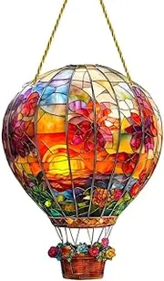 Hot Balloon Sun Catcher Acrylic Wall Hangable Colored Decor Indoor Hangable Outdoor O4M9 Decor for Indoor