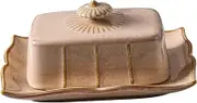 OFFSCH 1Set Butter Plate Elegant Butter Serving Tray with Lid and Easy to Clean for Desserts and Cheese for Home Kitchen Decor