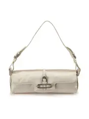 Ivory Silk Crystal Cosmo Shoulder Bag