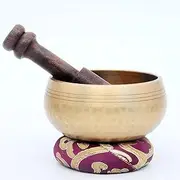 Singing bowl-Himalayan singing bowl-9 cm Diameter-Singing bowl for Healing and Meditaiton-Charka Balance-comes with Mallet and cushion