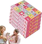 Empty Advent Calendar Boxes | Paper Festive Advent Boxes 24 Days,Holiday Treat Wrapping Supplies, Set of 5 Fillable Countdown Cases for Candy, Snack, Toy