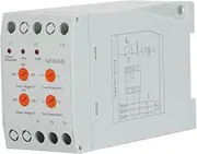 Respicefinem 3 Phase Protector Failure and Phase Sequence Monitoring Relay Under Over Voltage Protection Device AC380V Real Time Monitoring with Adjustable Parameters 2 Sets of NO
