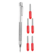 Tungsten Carbide Tip Scriber Engraving Pen with Extra 5 Replacement Marking Tip