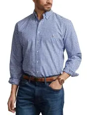 [Polo Ralph Lauren] Big & Tall Gingham Oxford Shirt in Blue