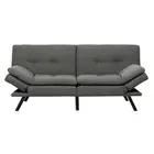 Levede Sofa Bed Futon Recliner Lounge Grey fabric Sofa Beds