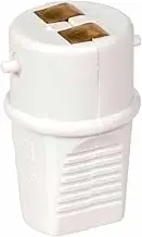 HPM Plug Top with Finger Grip, 10 A, White