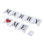 Paper Decorative Swallowtail Flags Bunting Banner Propose Wedding Engagement