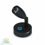12~24v Touch Switch Black Bullet Boat Caravan Bed LED Reading Light + USB Charge