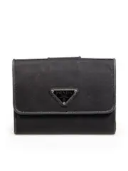 Black Nylon Vela Wallet