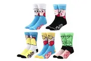 Nintendo Kirby Copy Characters 5-Pair Pack of Crew Socks