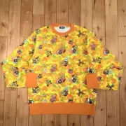 BAPE × SpongeBob Milo Sweat Shirt Size M Men's Good Condition! 2014 Rare japan