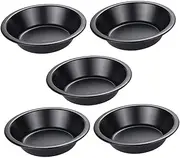 VALICLUD 5pcs Mini Baking Pans Set Non-Stick Loaf Pan for Toaster Oven Home Baking