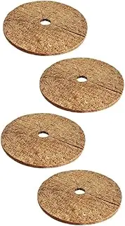 Mipcase Control Mat 4pcs Round Anti-Grass Ring Plant Protective Mats Easy to Cut Use