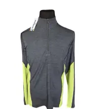 Smartwool Merino 150 Sport Long Sleeve Gray 1/4 Zip Shirt Pullover Men's Size L