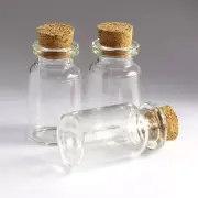 Cork bottle Borosilicate 7ml 22x40mm 30-100 pieces Wholesale Small Glass bottles