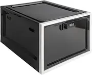 Large Medicine Lockable Box Lockable Storage Box Plastic Boxes for Personal Items Storage Bin with Lock Locking Plastic Storage Container for Medicine Snacks Food