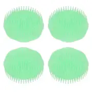 10pcs Hair Scalp Massager Shampoo Brush Cleaning Exfoliating Soft Scalp Scru CHW