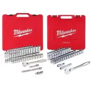 Milwaukee SAE/Metric Ratchet/Socket Set 19 mm Drive w/ Carrying Case (103-Piece)