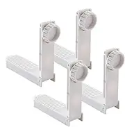 Bed Sheet Clips - Mattress Clamps, Firm Tight Accessories | 4 Heavy Duty Adjustable Bed Sheet Clips, Anti-Slip Grippers, Elastic Bed Sheet Straps, Fitted Clips for Bed Sheet Sofa Cushions, Rugged Abs