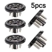 5Pcs/set 8Pin Octal Bakelite Tube Base Socket Saver Adapter for EL34 EL34 6N8P