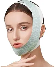 Chin Mask Face Tightening Band V Line Lifting Mask Target the Double Chin Strap Reusable Face Lifting Bandage Sleep Quiet Suitable for Daily Use (Pink)