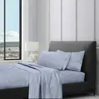 1200TC Ultra Soft Deep Fitted Sheet Set Pillowcases Single/Double/Queen/King Bed