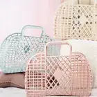 Detachable Shower Basket Plastic Bath Basket Bathroom Hollow Wash Storage