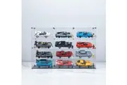 BrickFans Premium Display Case for 12 x Lego Speed Champions Cars (4x3)