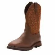 Ariat Mens Groundbreaker H2O Square STEEL TOE Waterproof Work Boots #10024992