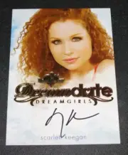 2017 Benchwarmer SCARLETT KEEGAN Dreamgirls #57 DREAMDATE Gold Foil Auto PLAYBOY